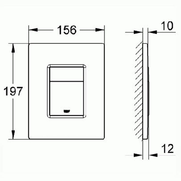 VAAL Urban Life Rimless Wall Hung Toilet Pan & GROHE Concealed Cistern - Artisans Trade Depot