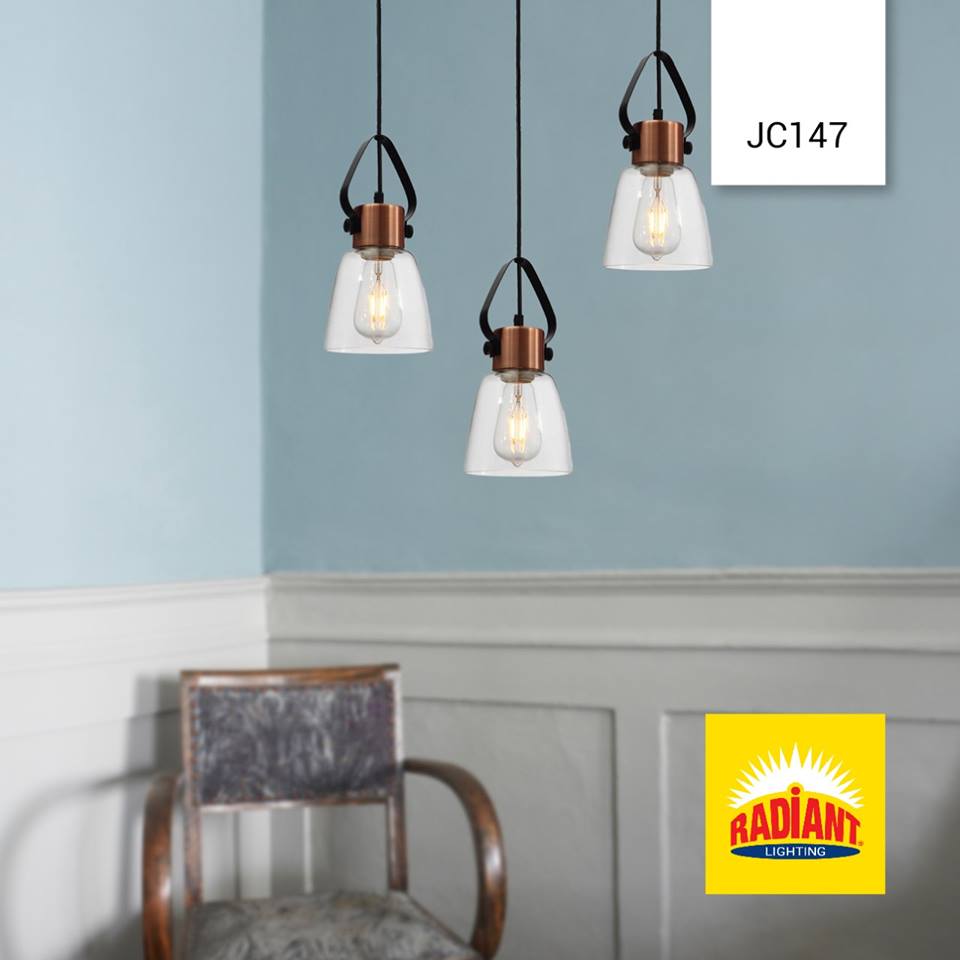 Radiant JC146-BZ/A -Pendant Glass - 230V E27 40W - Artisans Trade Depot