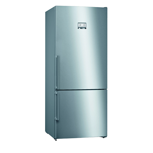 Serie 6 Freestanding Fridge-freezer (Bottom freezer)186 x 75 cm Stainless steel (with anti-fingerprint) KGN76AI30Z