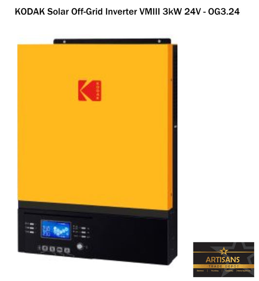 KODAK Solar Off-Grid Inverter VMIII 3kW 24V - OG3.24 - Artisans Trade Depot