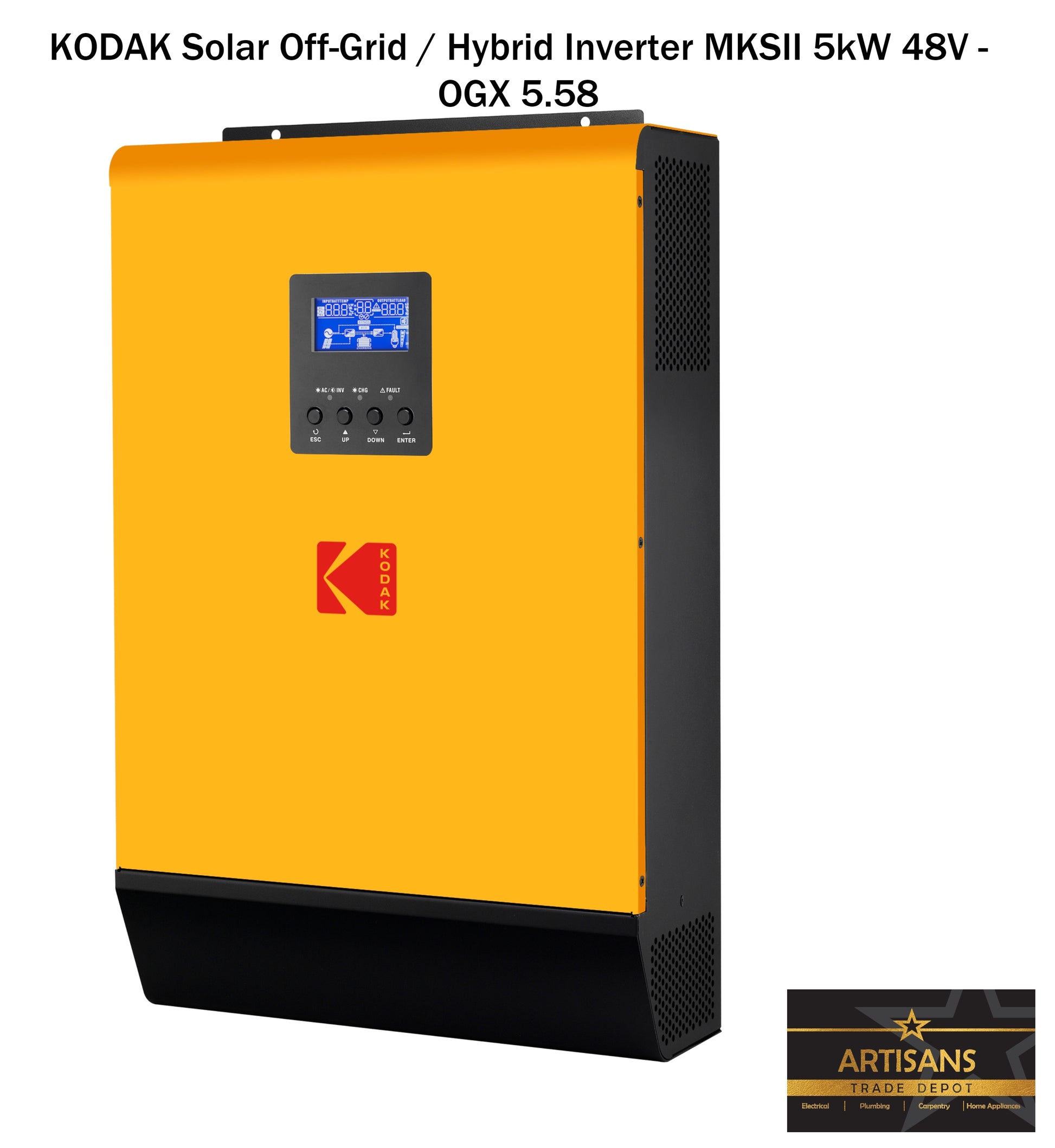 5kW Off Grid Solar Kit 2 - STD - (PV Panels, Inverter & Lithium Ion Battery) - Artisans Trade Depot