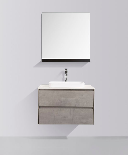 Zen Mirror with Shelf - 800mm