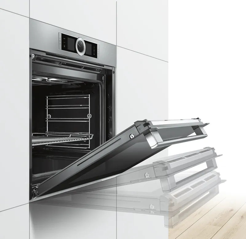Drop down door with SoftOpen and SoftClose