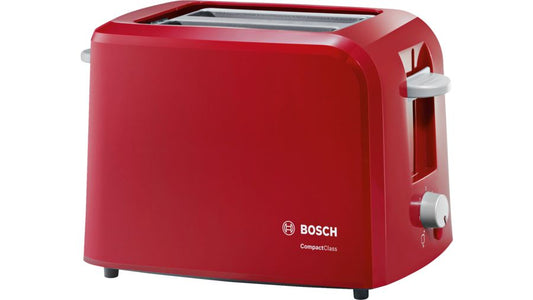 BOSCH 2 Slice Compact Toaster - Compact Class - Red - TAT3A014 - Artisans Trade Depot