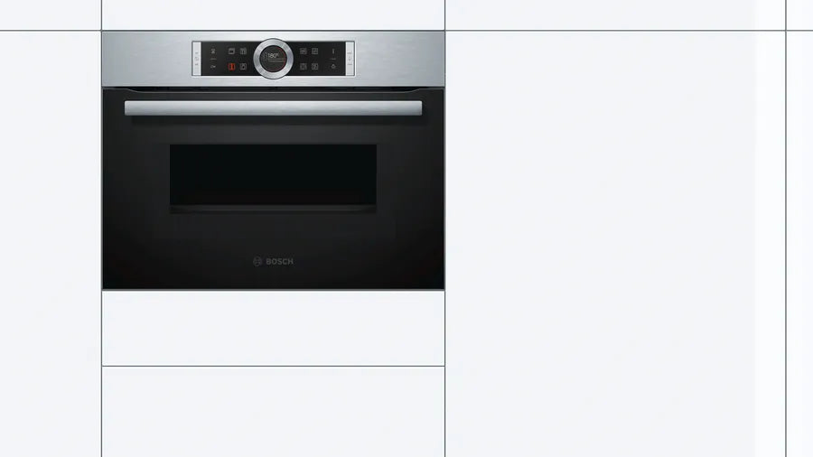 BOSCH Built-in Compact Microwave Oven with Grill - 600mm x 450mmm - Serie 8 - CMG633BS1