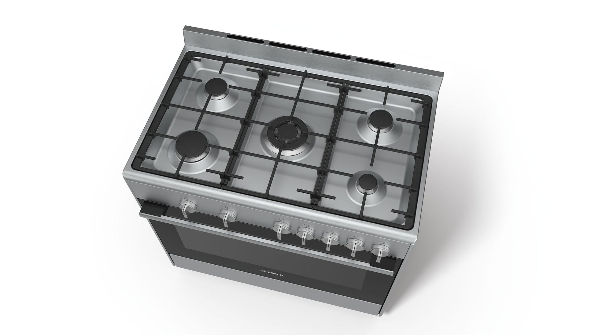 BOSCH 90cm Freestanding Gas Cooker - Stainless Steel - Serie 2 - HSG734357Z - Artisans Trade Depot