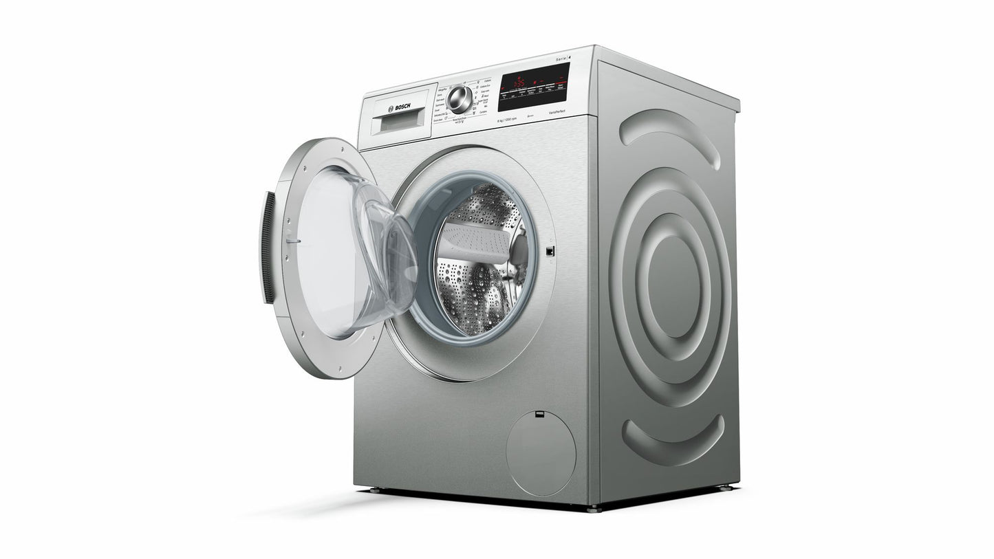 Bosch Frontloader Washing Machine 8 kg -  Inox-easyclean - Serie 4 - WAK2426SZA - Artisans Trade Depot