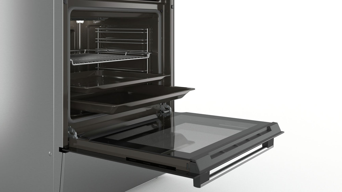 BOSCH 60cm Free Standing Gas Cooker - Stainless Steel - Serie 2 - HGA120E50Z - Artisans Trade Depot