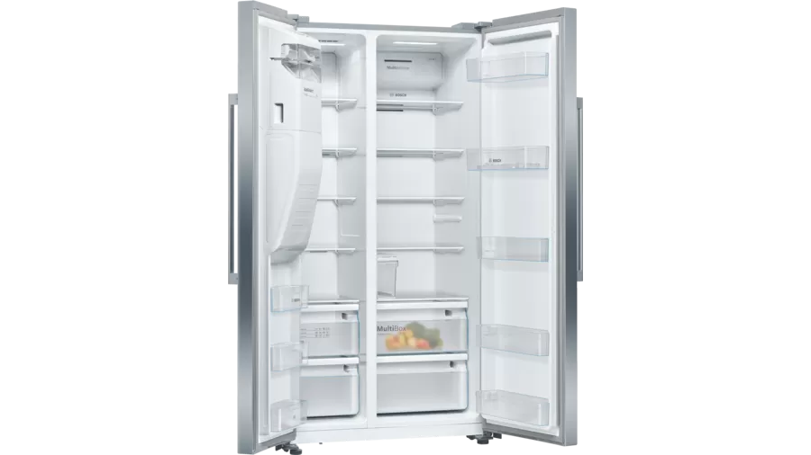 BOSCH Side-by-Side Fridge-Freezer - Stainless Steel - 610L / 908mm - Serie 4 - KAI93VI304