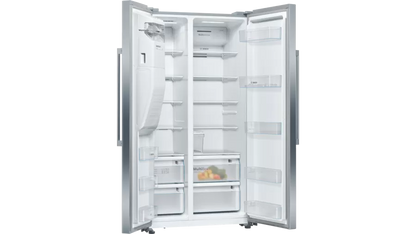 BOSCH Side-by-Side Fridge-Freezer - Stainless Steel - 610L / 908mm - Serie 4 - KAI93VI304