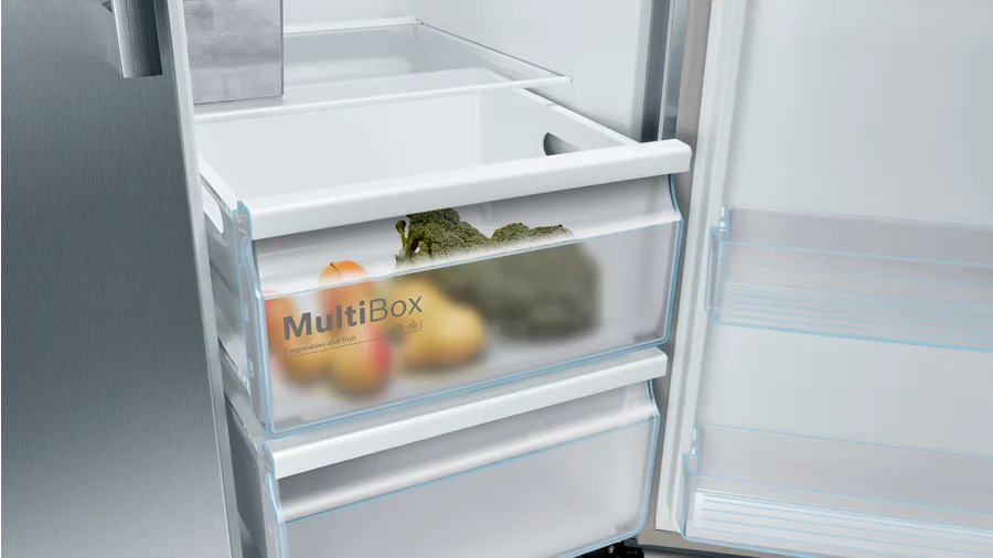 BOSCH Side-by-Side Fridge-Freezer - Stainless Steel - 610L / 908mm - Serie 4 - KAI93VI304