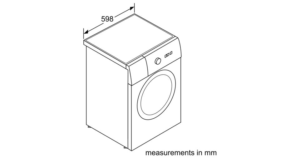 BOSCH 9kg Front Loader Washing Machine - Silver Inox - Serie 6 - WAT2848XZA - Artisans Trade Depot