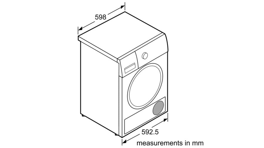 Bosch Condenser Tumble Dryer 9kg-Inox-easyclean - Serie 6 - WTG8640SZA - Artisans Trade Depot