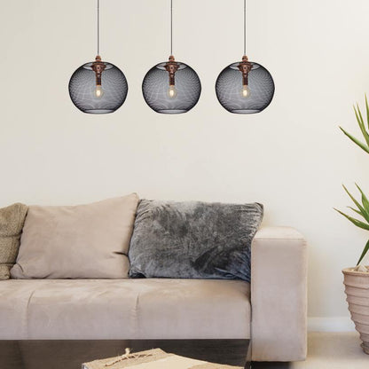 Radiant RP293 / PF203E27MBLK /CP- Pendant 230v - Metal Shade 500mm - Artisans Trade Depot