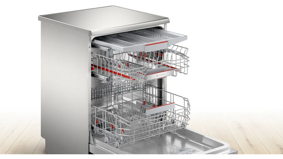 Bosch Series 4 Freestanding Dishwasher 60 cm Silver-inox SMS45N100T