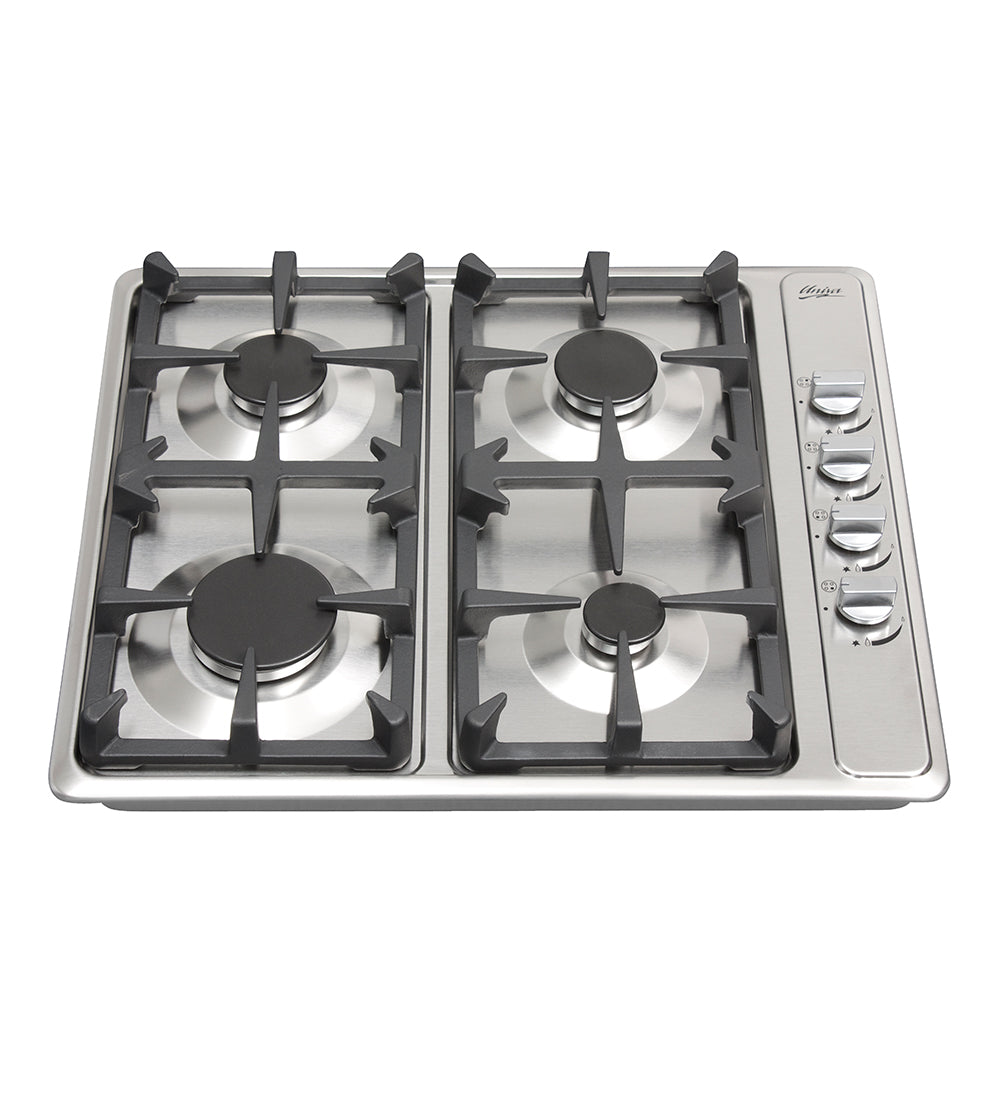 UNIVA UGH004SS - 4 Burner Built-in 60cm Gas Hob - Stainless Steel