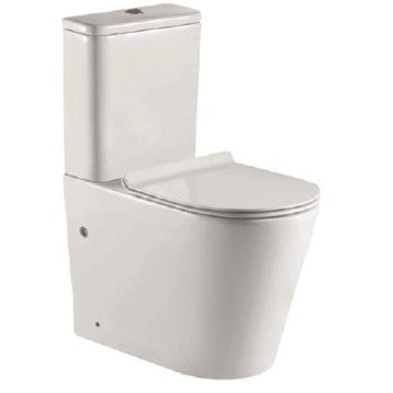 VAAL Entice Rimless Close-Couple Toilet Suite - Top Flush