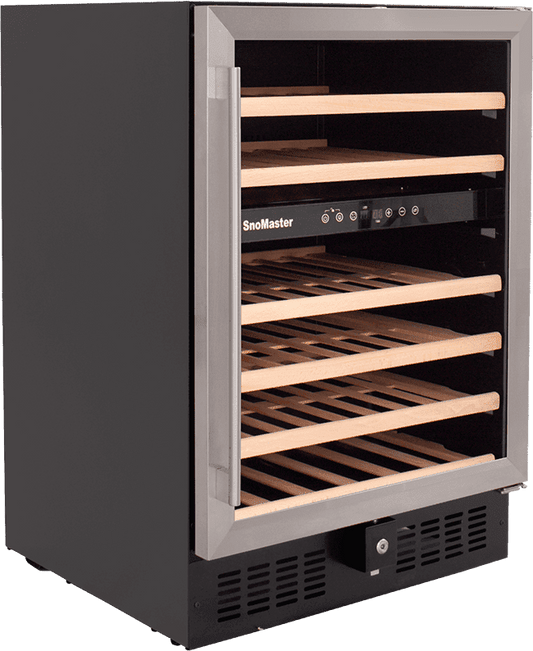 SNOMASTER 46 BOTTLE UNDERCOUNTER DUAL ZONE WINE COOLER (VT-46)