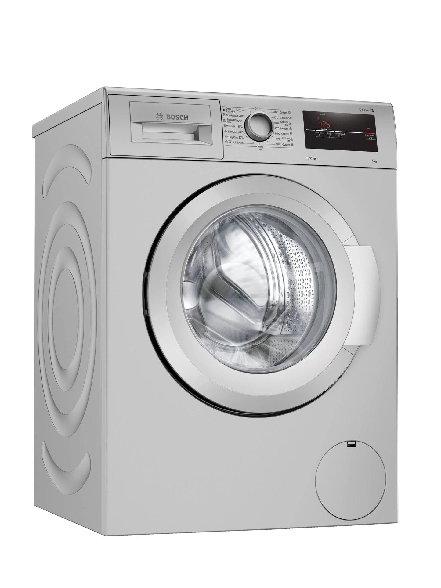 Bosch Serie 2 Frontloader Washing Machine 7 kg 1000 rpm, silver inox WAJ2017SZA