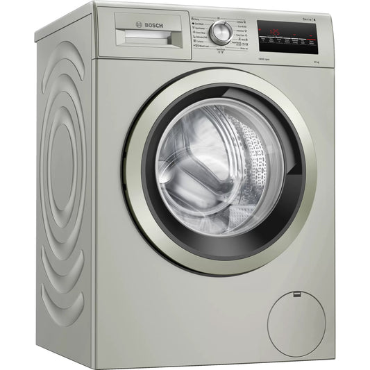 Serie 4 Front loader Washing Machine 8kg 1400 rpm, silver inox WAN2821XZA