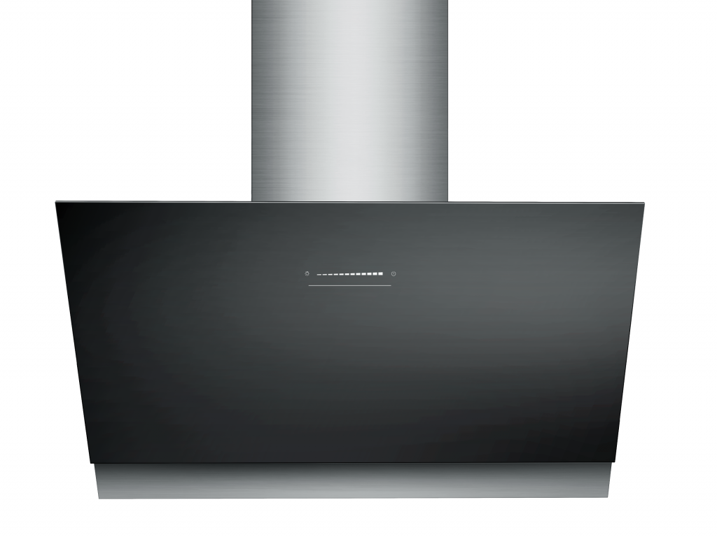 Falco 90cm 45Deg Black Glass Touch Wall Extractor FAL-9088