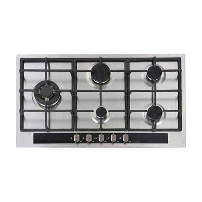 FALCO 5 Plate 90CM Stainless Steel Gas Hob - FAL-SSGH-90