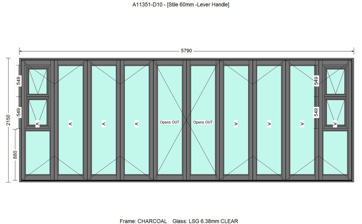 Sliding Folding Doors - VistaFold - Gloss White - 7 Panel - Artisans Trade Depot