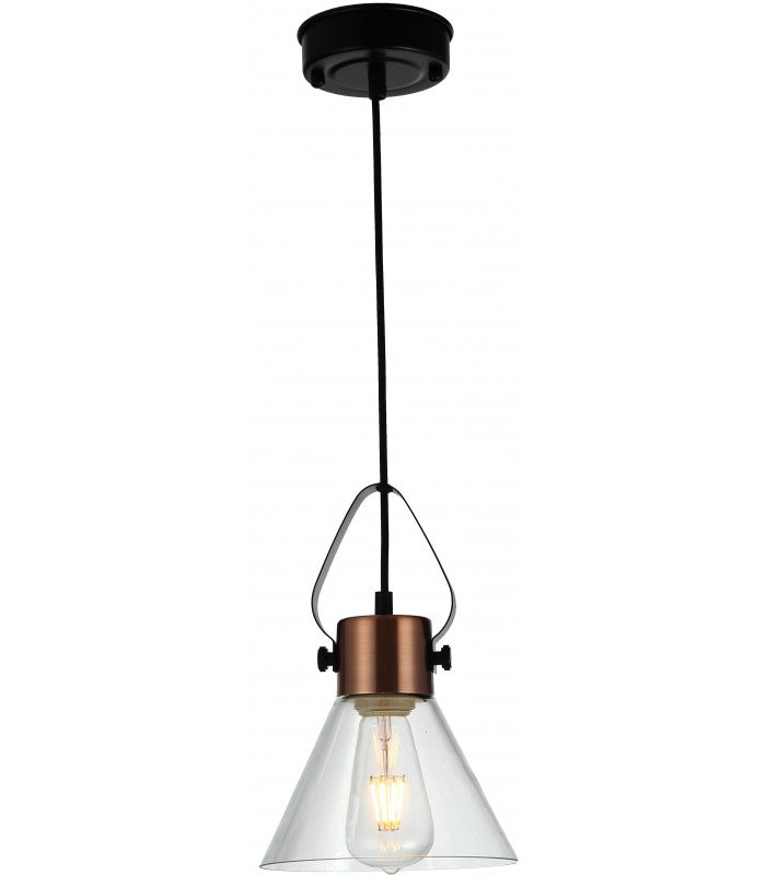 Radiant JC146-BZ/A -Pendant Glass - 230V E27 40W - Artisans Trade Depot