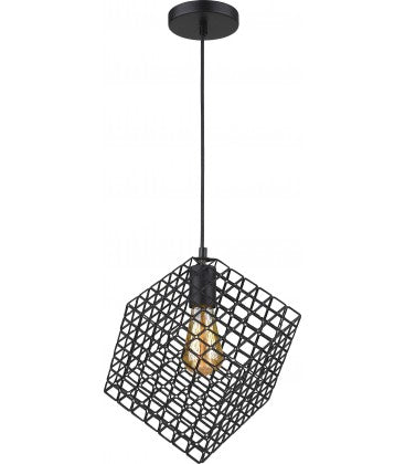 Radiant JC155-BL -SQUARE PENDANT LIGHT-230V E27 1X14W 1-LIGHT - Artisans Trade Depot