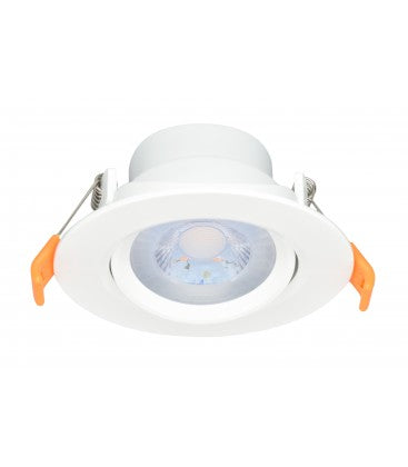 RADIANT LDL0002W - LED Tiltable Downlight 6W Warm White 3000K