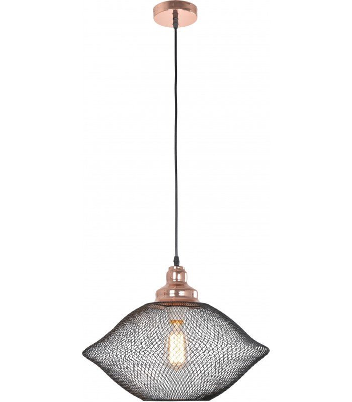 Radiant RP294 / PF204E27MBLK /CP - Pendant 230v - Metal Shade 420mm - Artisans Trade Depot